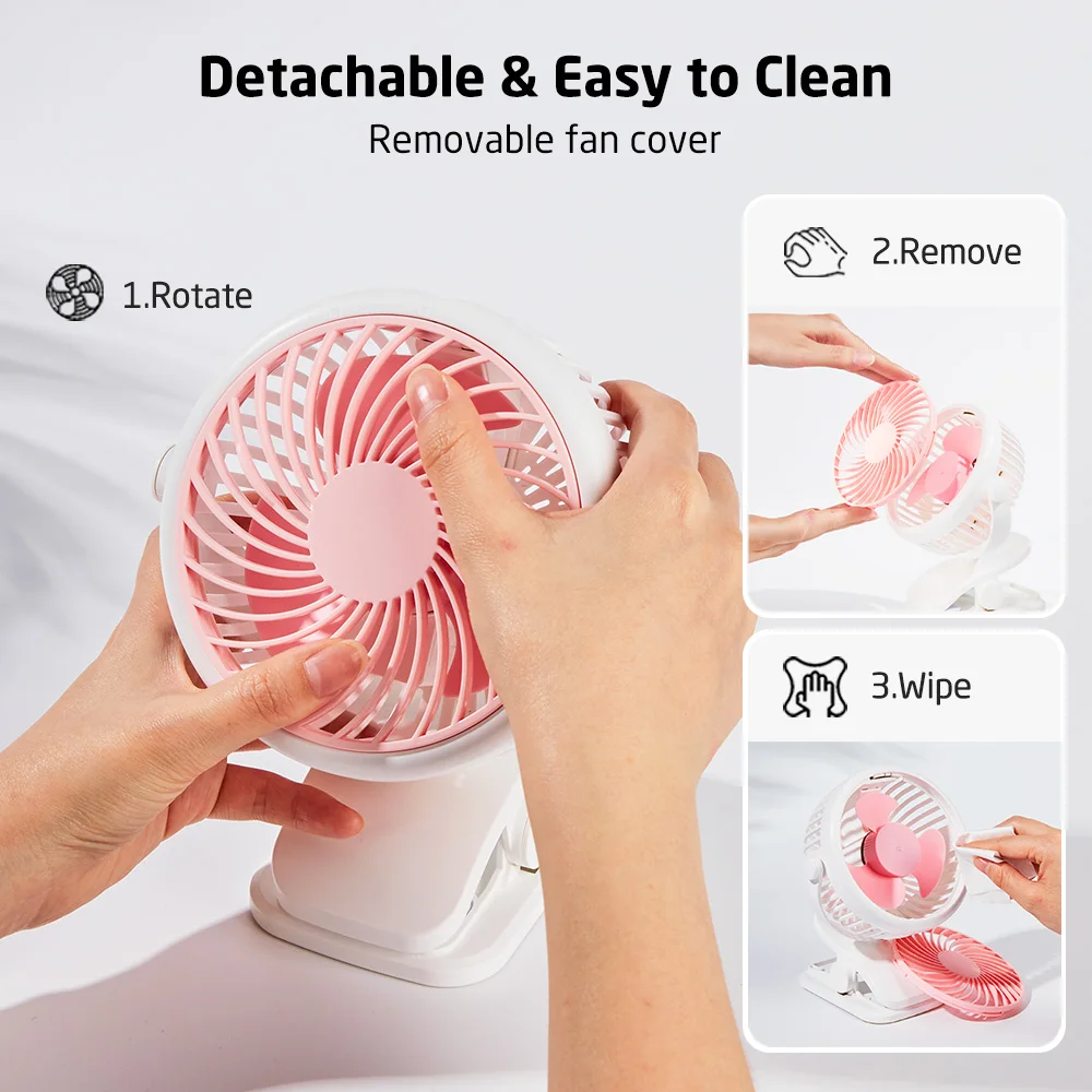 ESR мини клип Вентилятор Универсальный Портативный Детские коляски вентиляторы