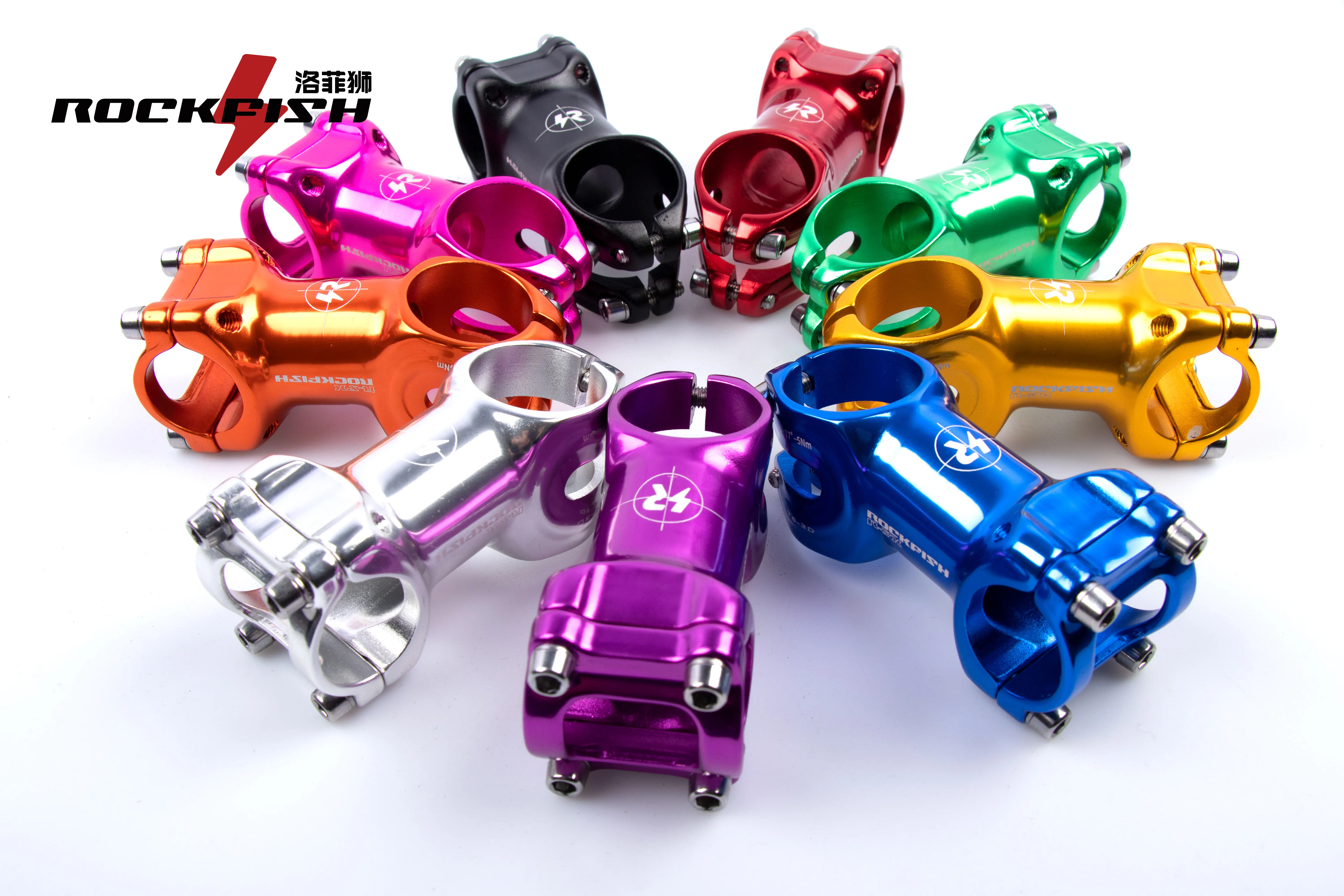 Цветной велосипедный стержень из алюминиевого сплава с отрицательным углом 25 4