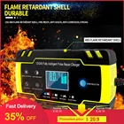 Зарядное устройство для автомобильного аккумулятора, 3-этап автоматический, ЖК-дисплей, быстрая зарядка, 100-240 В, до 12 В, 8 А, 24 В, 4 а, для автомобиля, мотоцикла