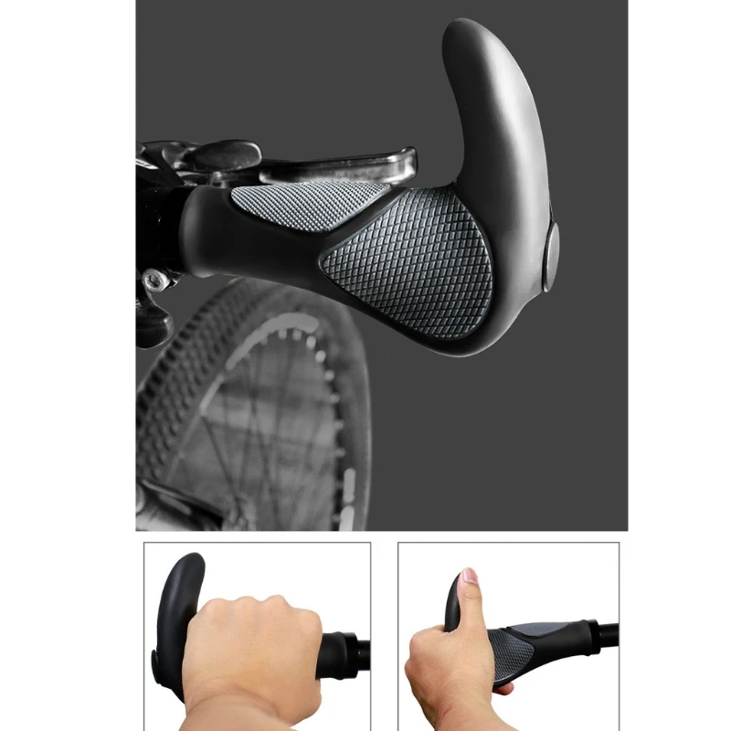 

2 Pcs Simple Bicycle Vice Handlebar Cover Anti-Slip Cycling Bike Handle Grips