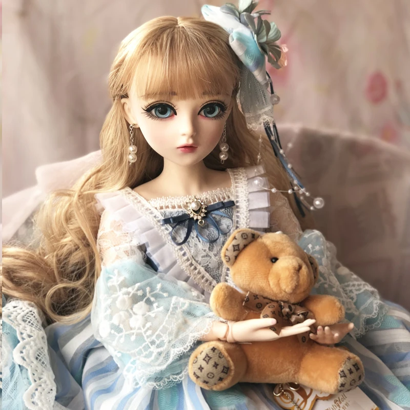 Куклы для девочек SD 60 см куклы BJD с платьем парики обувь игрушки красоты макияж 100%