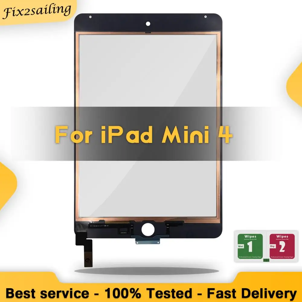 100% новый сенсорный для iPad mini 4 экран дигитайзер сборка Замена Бесплатная