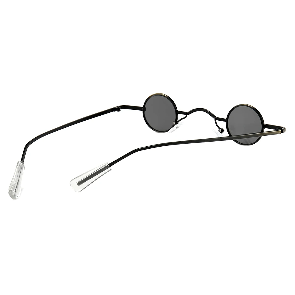

Black Red Gold Men Round Frame Metal Mini