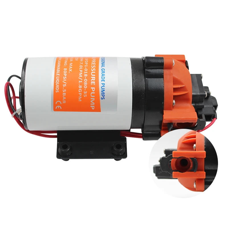 80 PSI 12V 24V Marine Water Pump 7LPM диафрагменный насос аксессуары для лодок|Морское