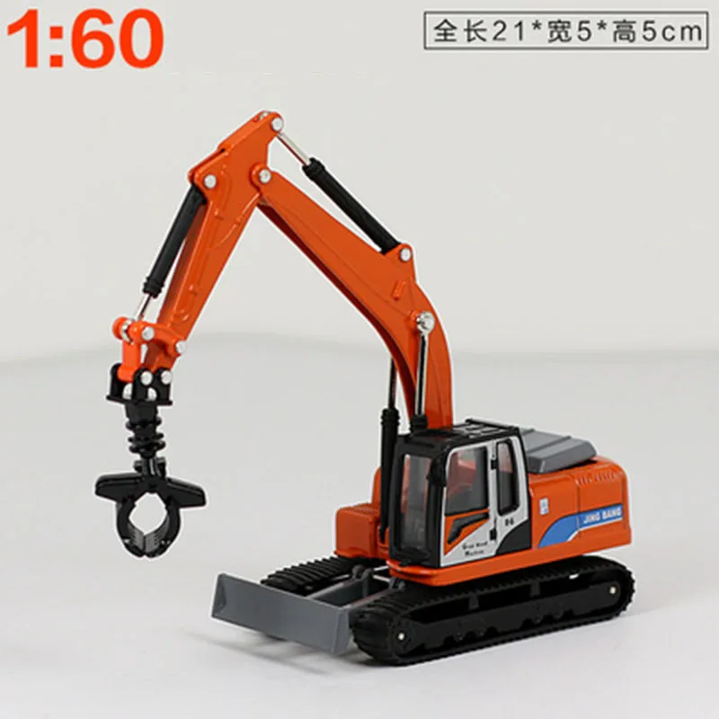 1/60 Road Roller Wood Grab Machine Transportation DieCast Alloy Model Construction Vehicle Metal model Toy Fan Gift Collection |