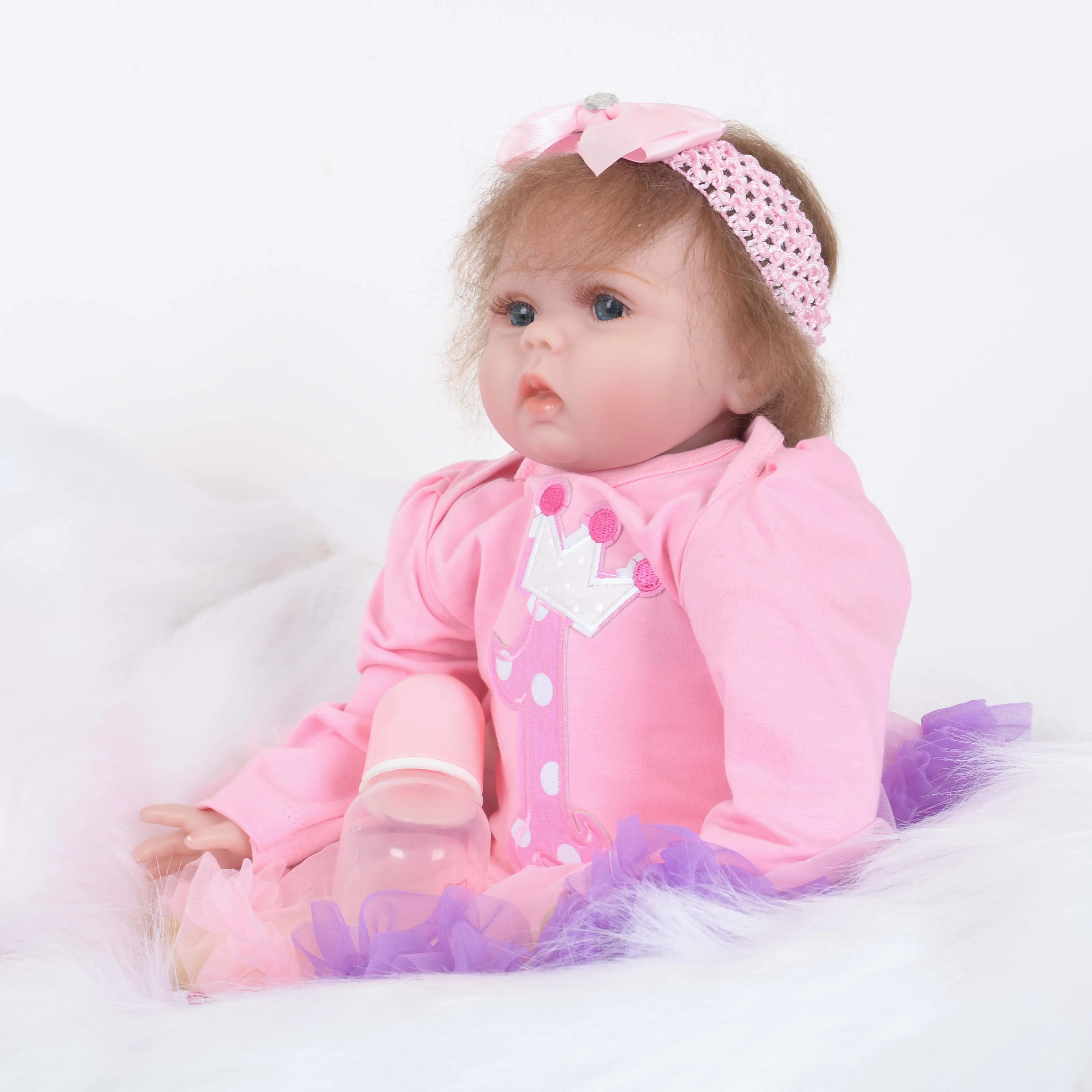 Кукла реборн для девочек Реалистичная мягкая силиконовая кукла младенец детей