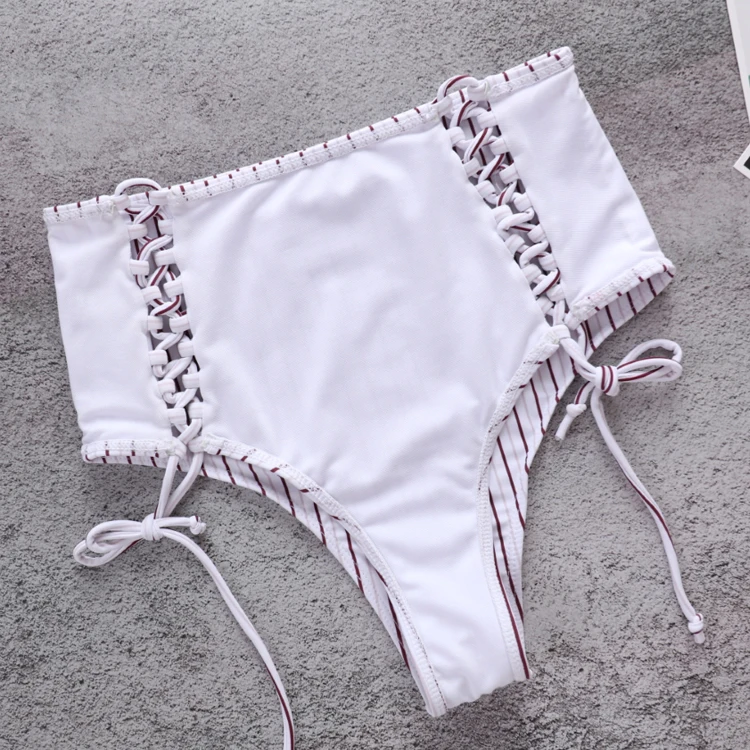 Сексуальный женский комплект бикини с высокой талией купальник новый эффектом