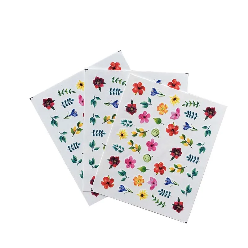 Наклейки для ногтей с цветочным рисунком слайдер маникюра водные наклейки