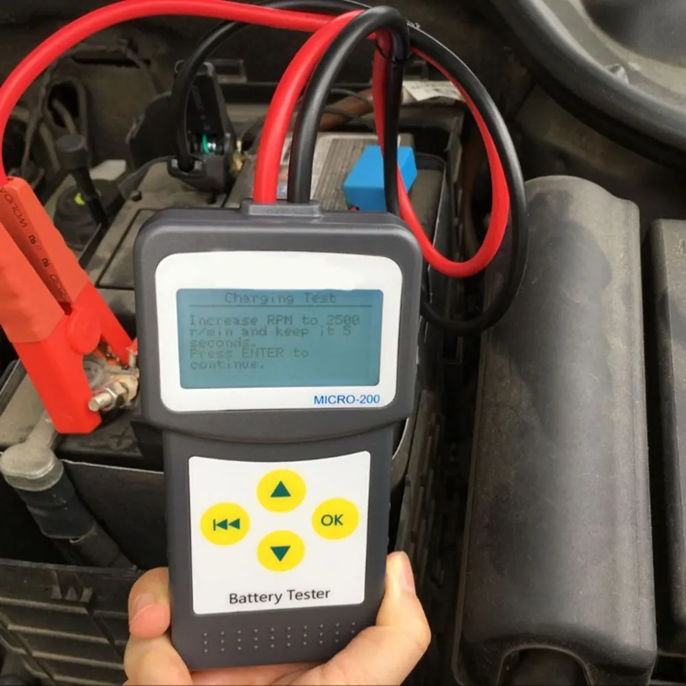 Автомобильный тестер аккумуляторов цифровой анализатор CCA 12 В диагностический