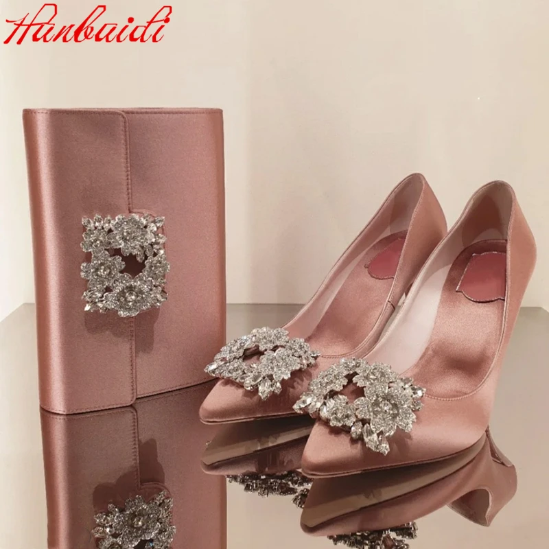 

Туфли-лодочки женские на высоких шпильках, шелковые модельные туфли, заостренный носок, роскошный дизайн, модные модельные вечерние туфли