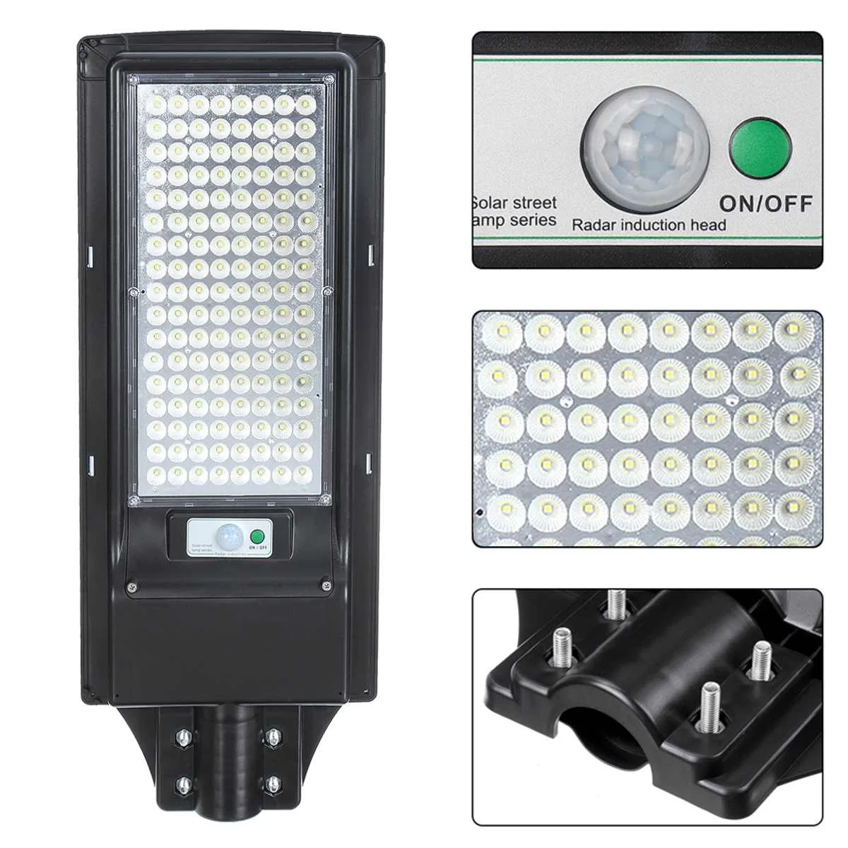 100W/200W Солнечный уличный светильник 136 светодиодный настенный IP67 на солнечных