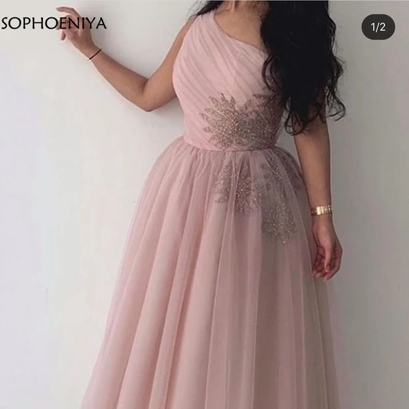 

New Arrival One shoulder Formal dress Party Robe dubai soiree Evening dress 2023 Robe de soiree evening gowns for women