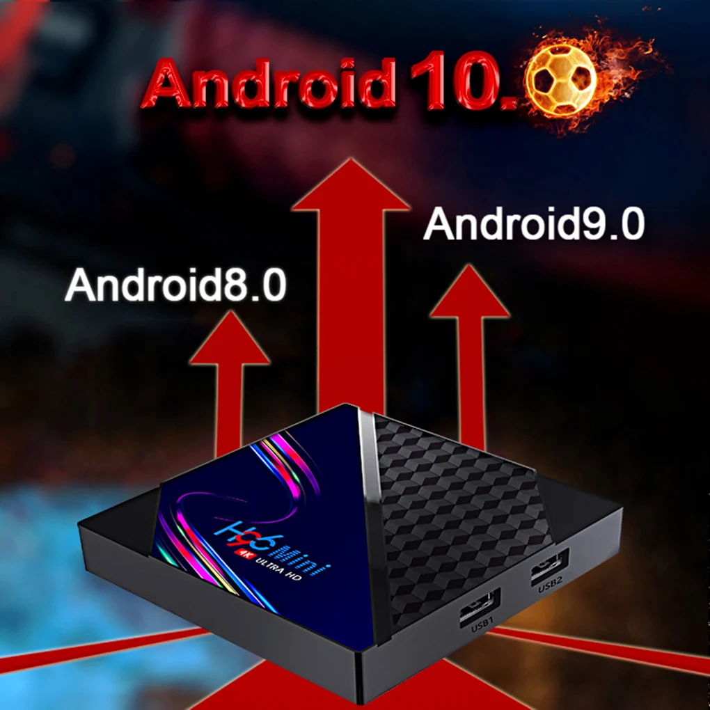 Приставка Смарт-ТВ H96 Mini V8 RK3328 Android 10 0 1080P 4K 3D медиаплеер Wi-Fi 2 4 ГГц | Электроника