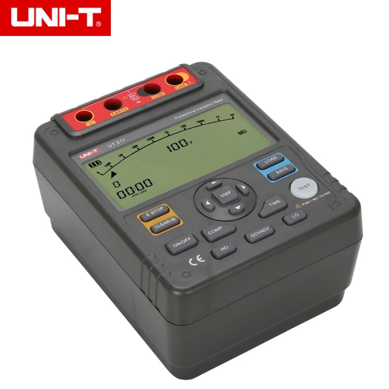 UNI T UT511 цифровой фотометр мегаомметр автоматический диапазон 1000 в 10 г ом|ohm meter|ohm