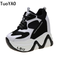 women high platform shoes new breathable women height increasing shoes 12 cm thick sole trainers sneakers woman deportivas mujer