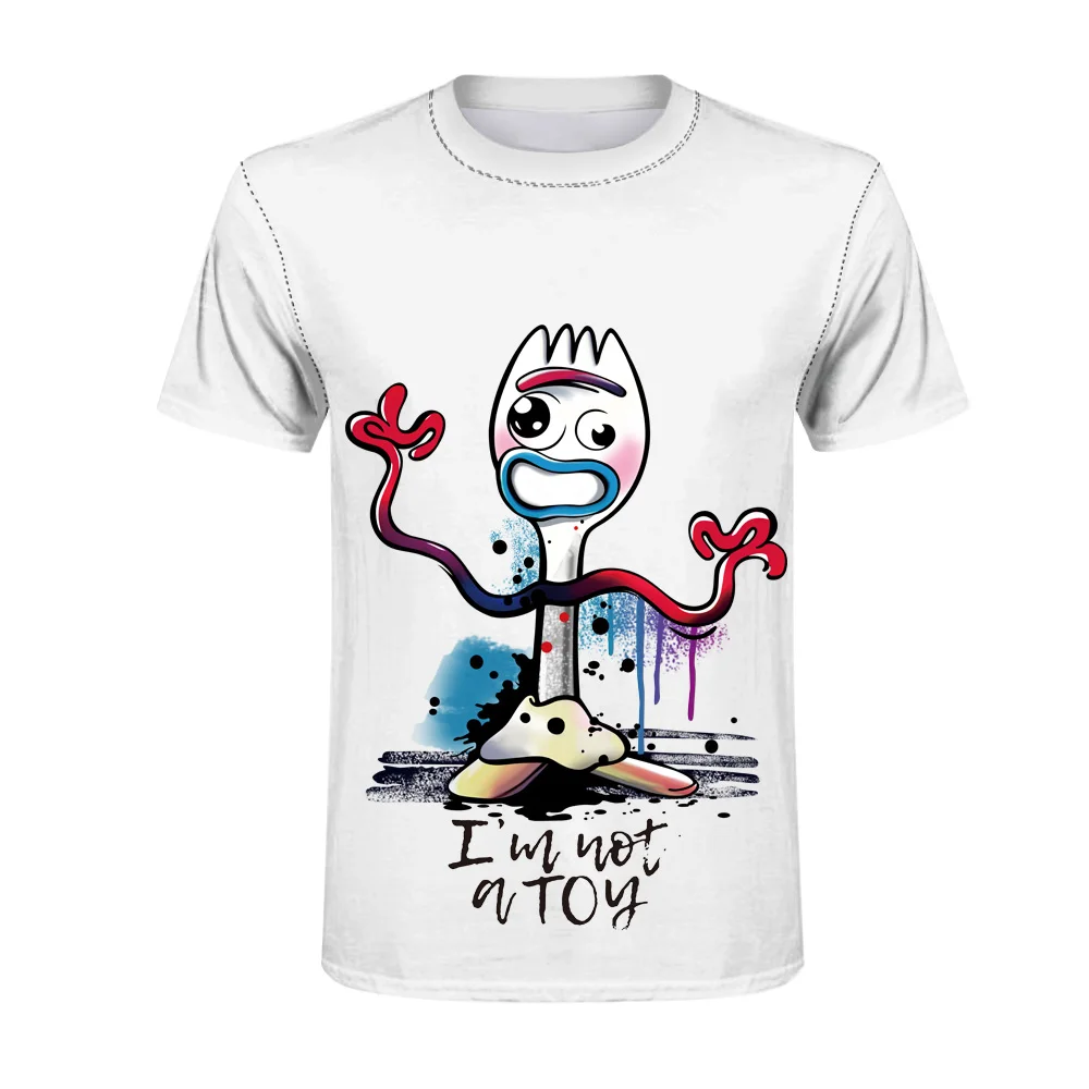 Forky Новая история игрушек 4 ходящая игрушка 3D печать футболка для мужчин и