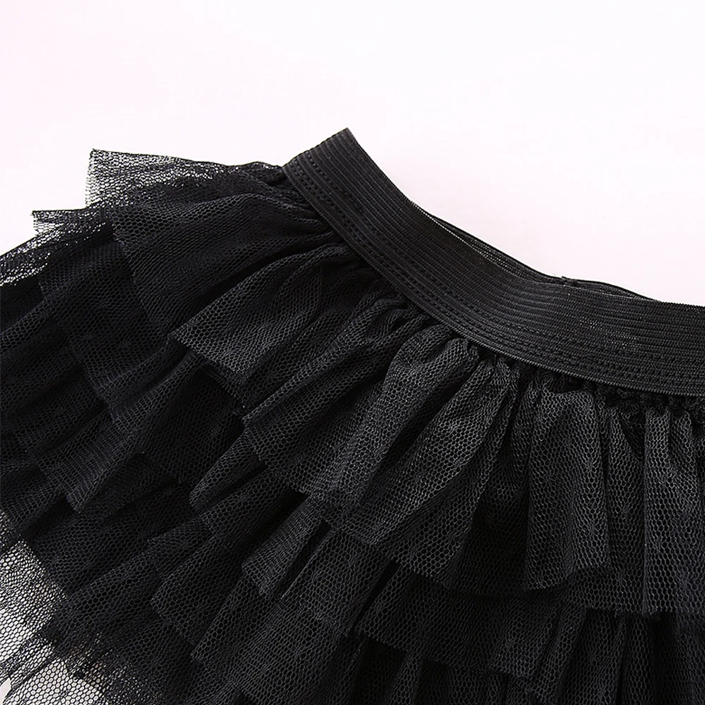 Комплект одежды LittleSpring Женский Тюлевая юбка с оборками и эластичным поясом