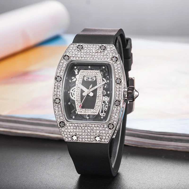 

Richard Automatic Women Watch RM Limitde Edition ladies Watches Top Brand M Luxury Quartz Wristwatch Silicone Strap