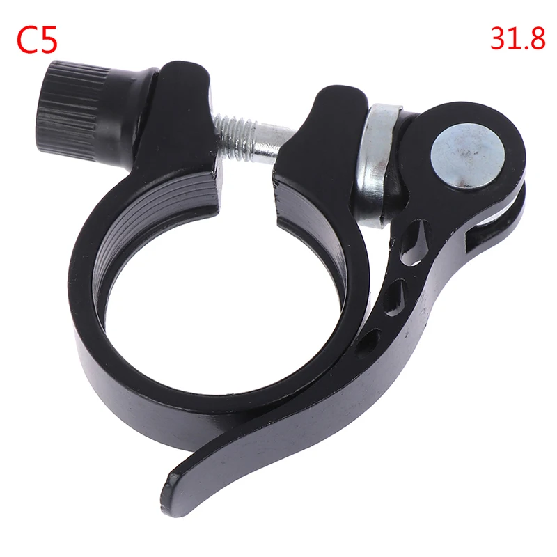 C5 Алюминиевый зажим для сидения велосипеда быстросъемное сиденье пост 25,4-34,9 мм - Цвет: C5