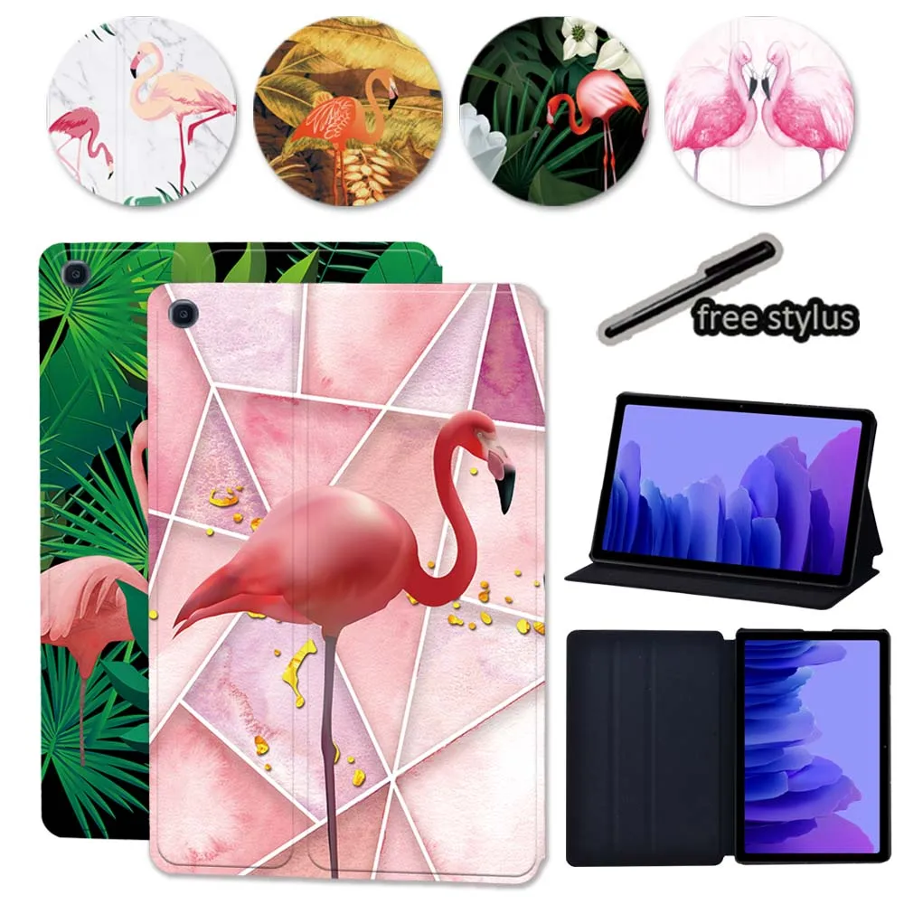 

Shockproof Case for Samsung Galaxy TAB A7 10.4 2020 T500 T505 Flamingo Pattern Tablet Cover Case Leather Stand Flip Tablet Case