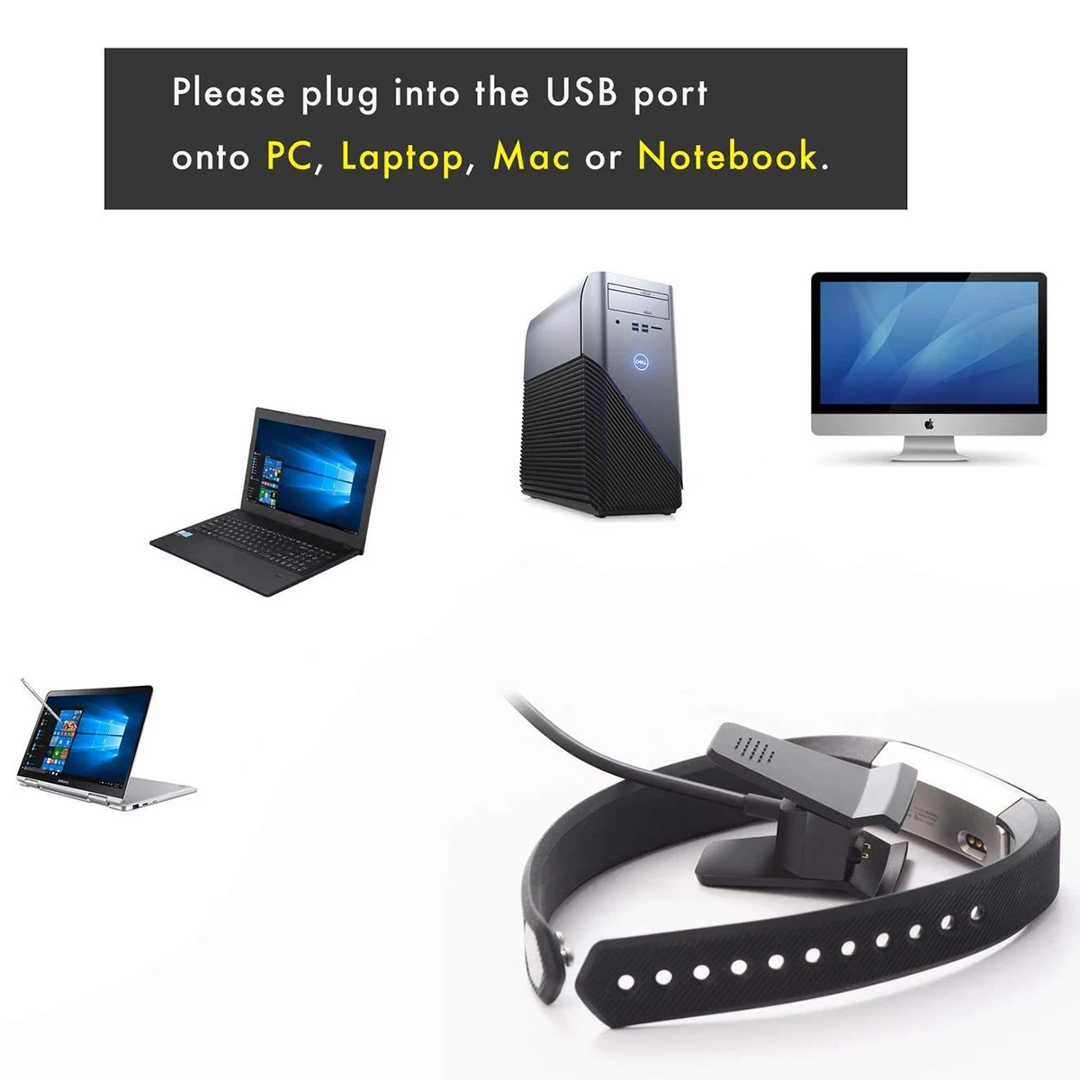 Зарядный Зажим Для Fitbit Alta сменный usb адаптер для зарядного устройства зарядный