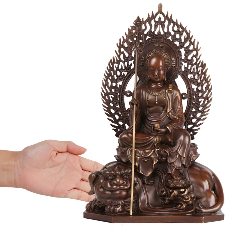 

LAOJUNLU Pure Copper Ksitigarbha Bodhisattva The King Of The Land Bronze