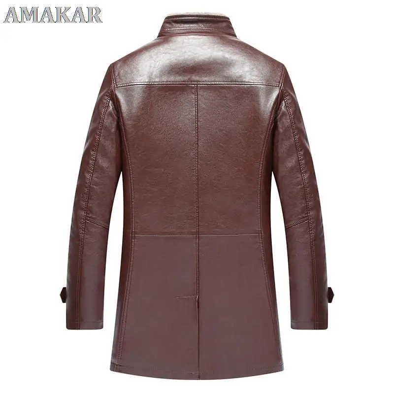 Мужская зимняя куртка из натуральной овечьей кожи с длинным плюшем | одежда