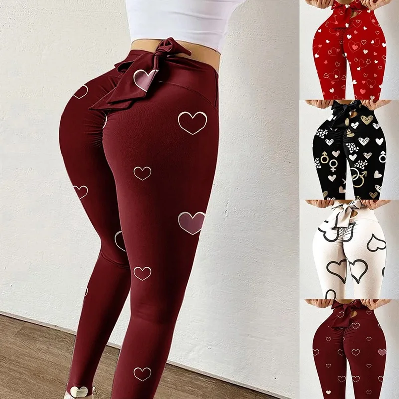 

New Bow Tie Women Sexy Leggings Gym Leggings High Waist Sports Pants Workout Running Leggins Fitness Leggings Mujer Leggings