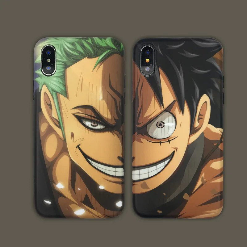 For iphone 8 XS 11 Pro MAX case silicone cover Roronoa Zoro One Piece Luffy Phone Case For coque iPhone 7 6 6S 8 Plus X XR Case