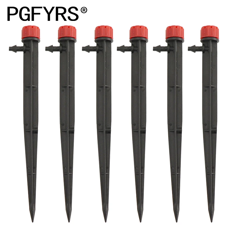 30 шт. 16 см Набор для полива сада капельного орошения Регулируемая насадка 1/4