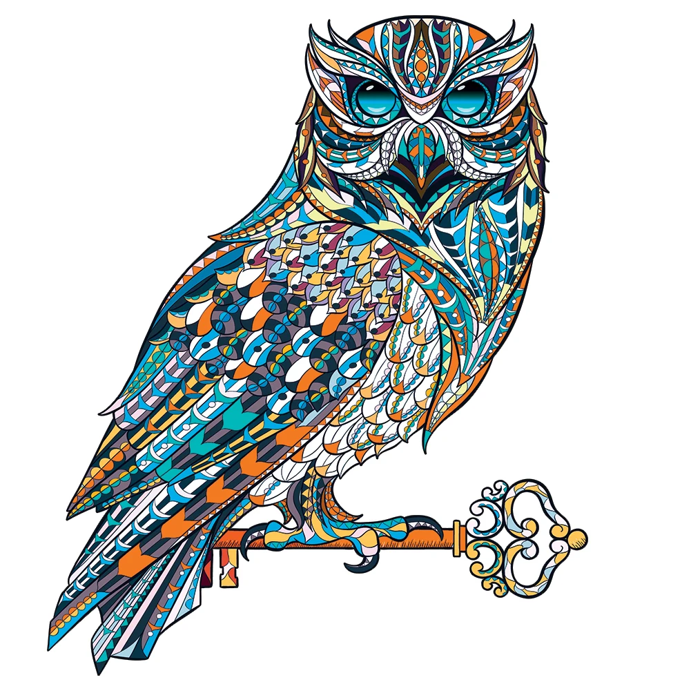 Пазл Таинственная Сова деревянный для взрослых и детей | Игрушки хобби