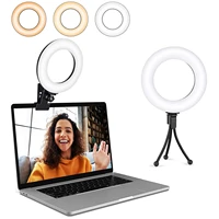 video conference lighting kit ring light clip on laptop monitor for webcam lighting remote working reading study