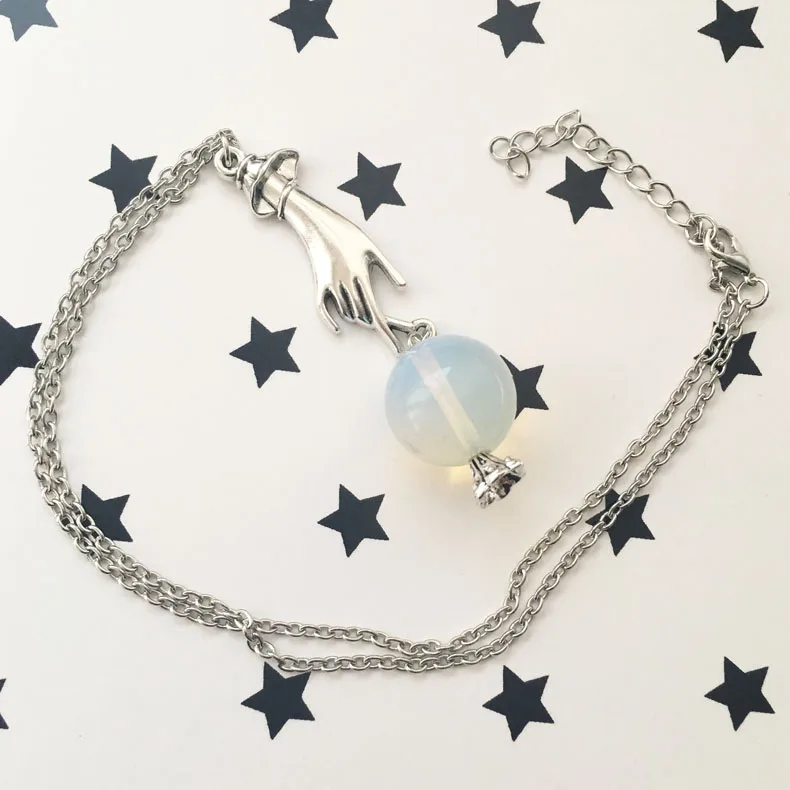 Хрустальный шар в руке ожерелье Wicca Witch языческий ведьмак цыганский стимпанк