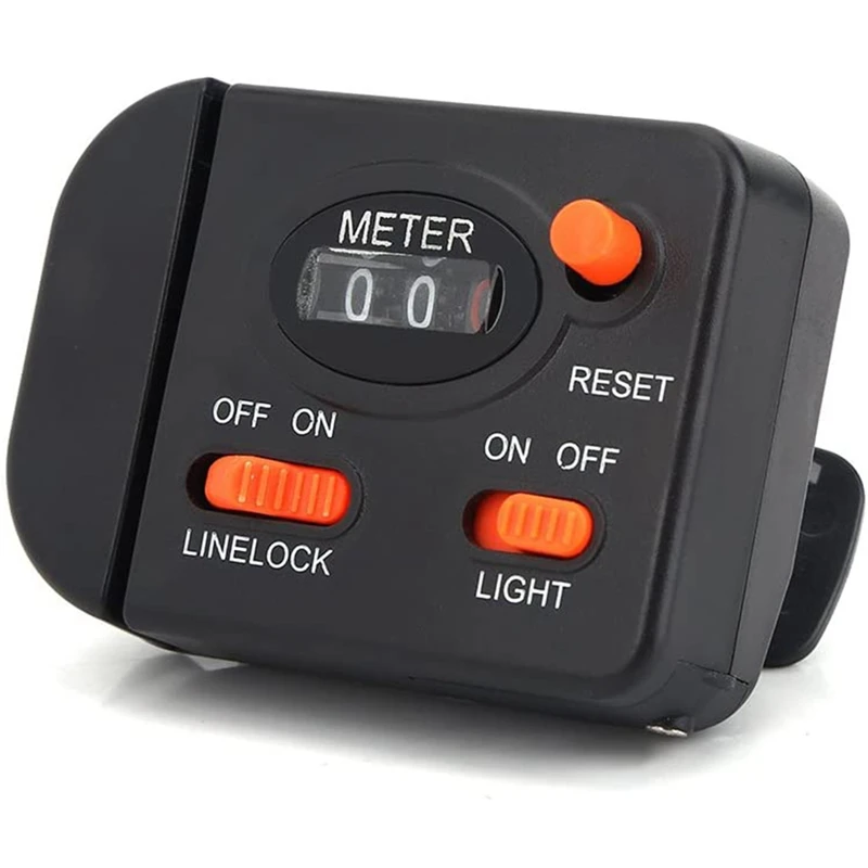 

Цифровой счетчик длины лески 299,7ft, глубиномер, Многофункциональный Профессиональный рыболовный инструмент