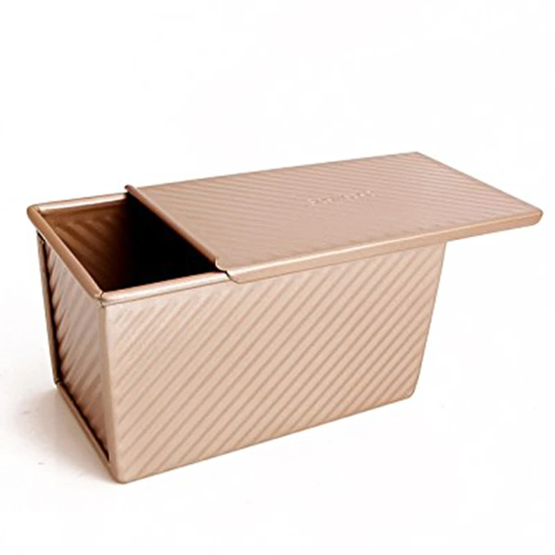 Форма для выпекания хлеба тостов с антипригарным алюминиевым розовым золотом 19