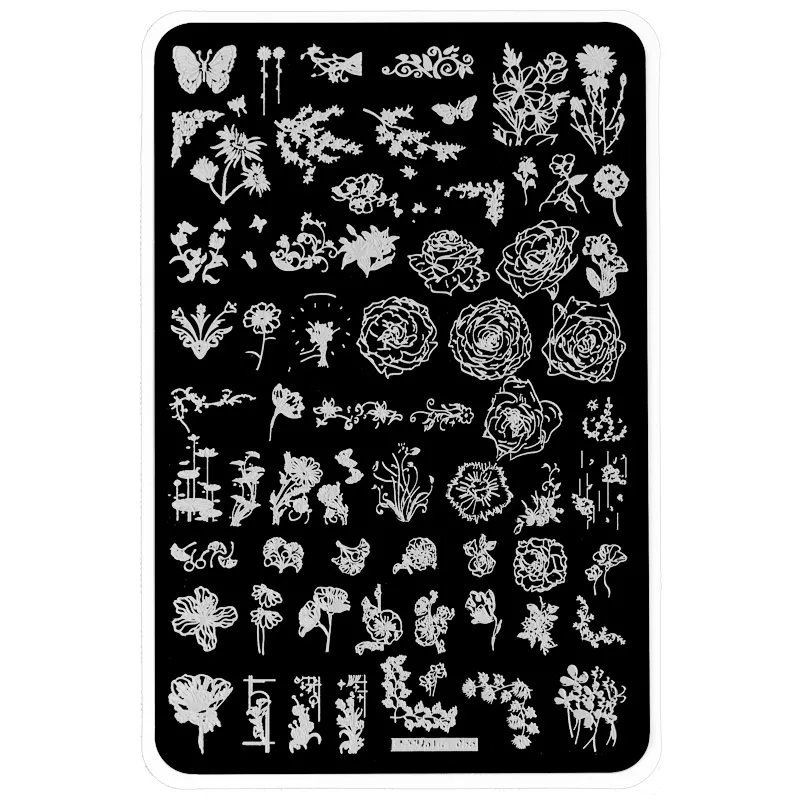 

1PC 14.5*9.5cm Nail Stamping Plates Stainless Steel Xstmas Nail Stamp Template Plate Stamping Plate Polish Stencil Nail Plate