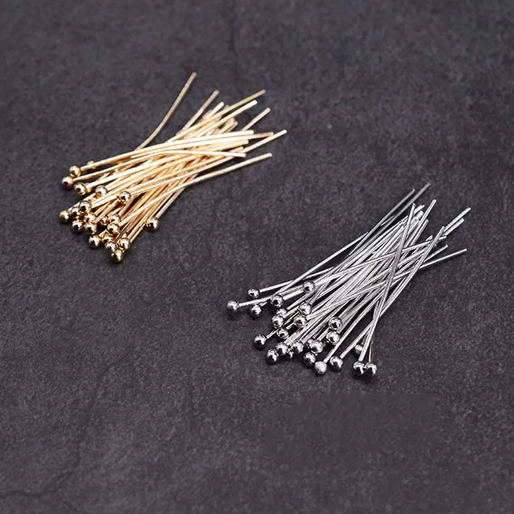 

DIY Copper Head Pins Beads T-pins for Beads Pearls Jewelry Making Accessories Earring Findings Supplies