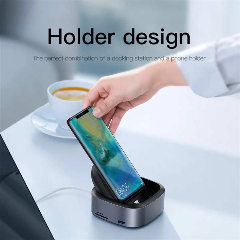 Baseus концентратор USB Type C к HDMI 4k 3 0 Type-c PD Мощность адаптер для MacBook Pro Air Qi