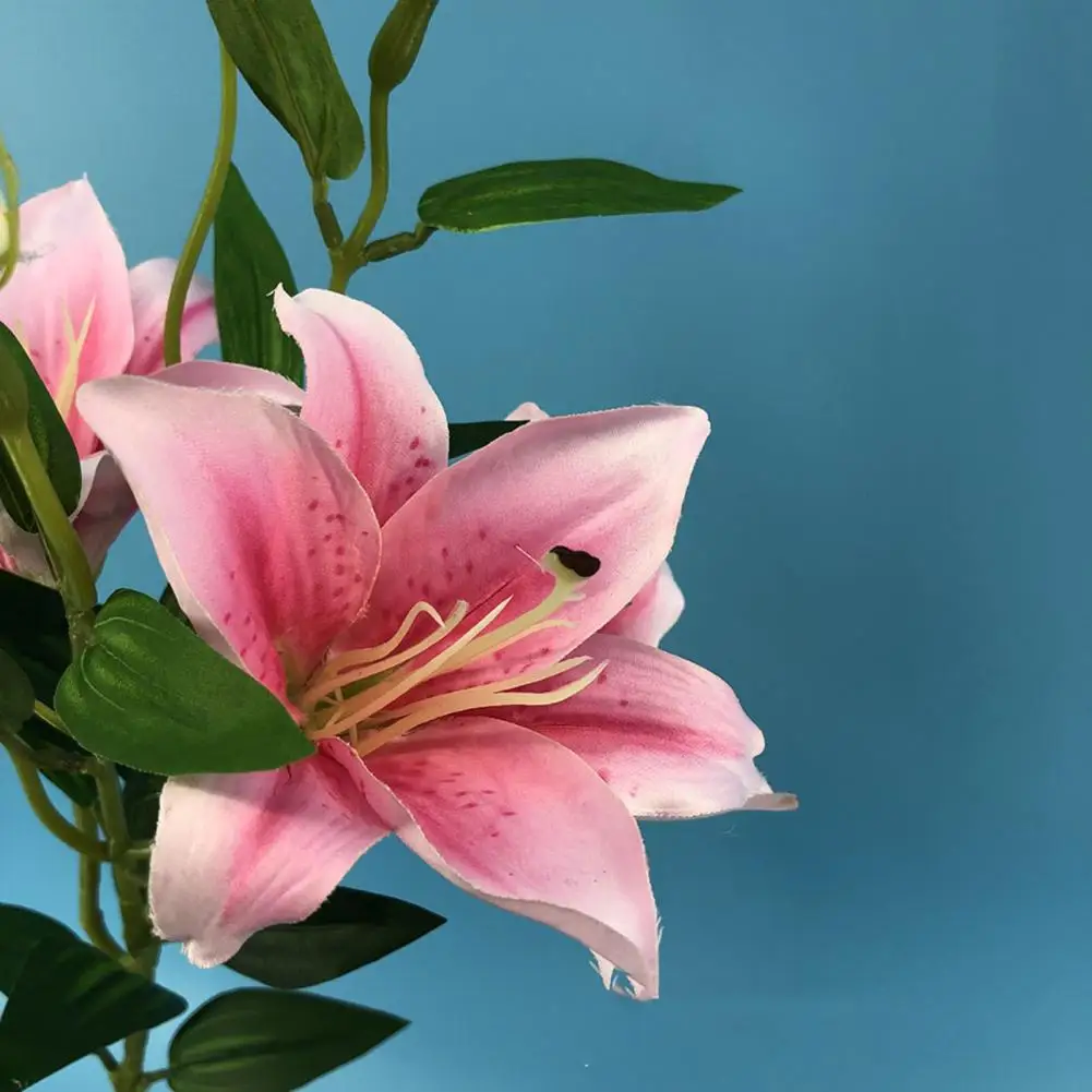 Искусственные лилии цветок ветка 1 шт. высокое качество имитация цветка Lilium