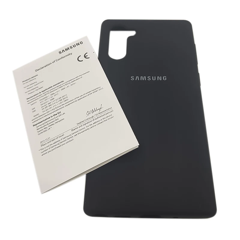 Чехол для Samsung Galaxy Note 10 plus из жидкого силикона шелковистый мягкий на ощупь чехол