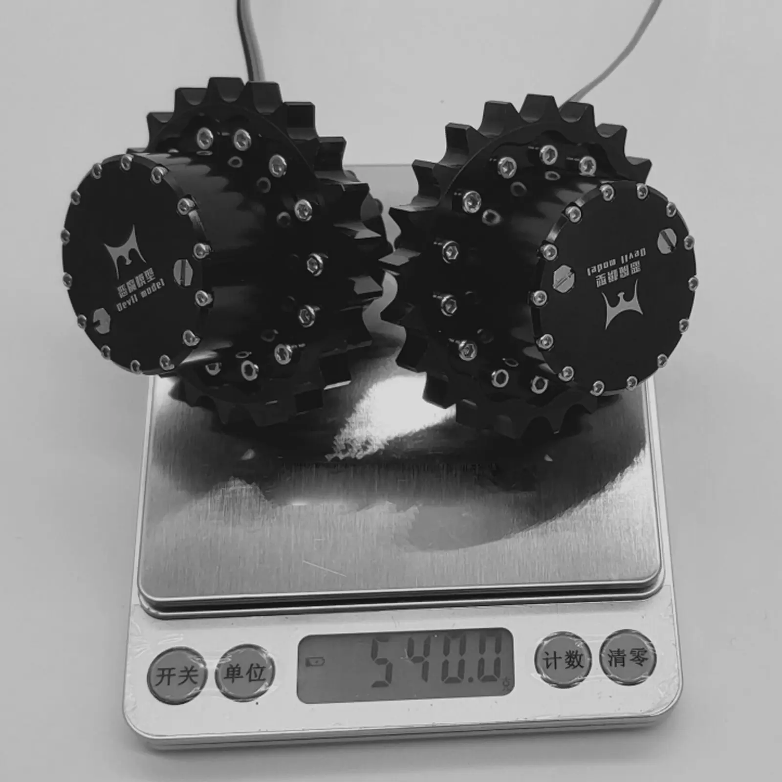 

New Excavator Model Simulation Brushless Driving Wheel Robot Brushless Walking Wheel CNC Machining High-strength Steel Teeth