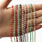 1 метр, ручная работа, золотой цвет, проволока, Розария, цепь, треугольные бусины, цепи для ожерелья, браслеты, сделай сам, ювелирное изделие, в поисках