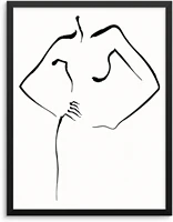 abstract female body shape wall decoration art print poster silhouette fashion art bedroom living room bathroom home office