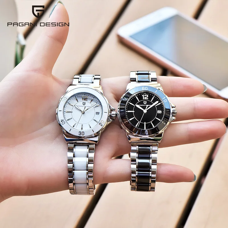 

PAGANI DESIGN Women Luxury Rhinestone Ceramic Quartz Watches Lady Business Watch Dress wife gift Wristwatches Relogio Feminino