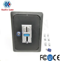 arcade coin door with 6 kinds different multi coin selector acceptor and lock for arcade video games vending machine part