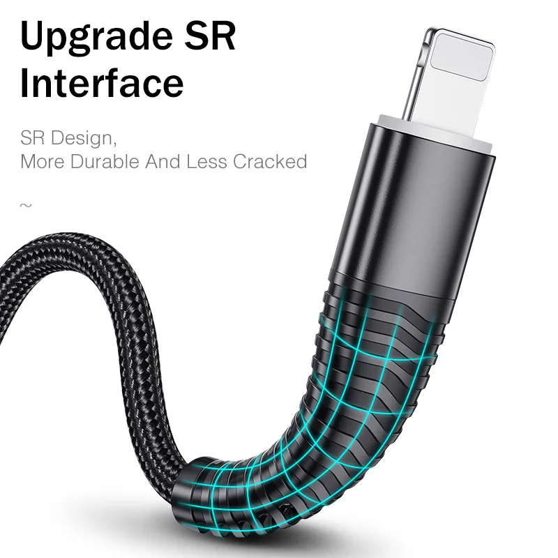 USB-кабель для iPhone зарядный iphone кабель iPone нейлоновая оплетка быстрая зарядка
