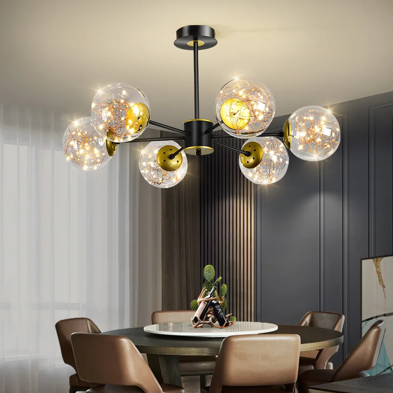 

Modern Lampshade Indoor LED Chandelier Lighting Fixture Luxury Home Decor For Living Room Dining Room Bedroom Kitchen Chandelier