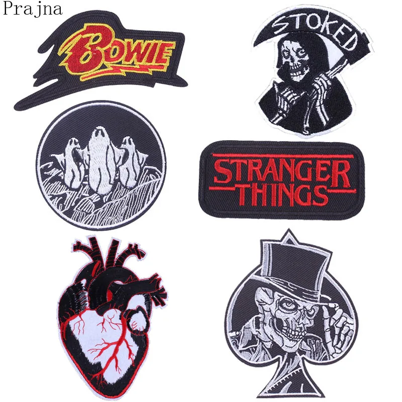 Пошива очень странные дела панк хиппи патч железа на вышитые патчи для одежды с