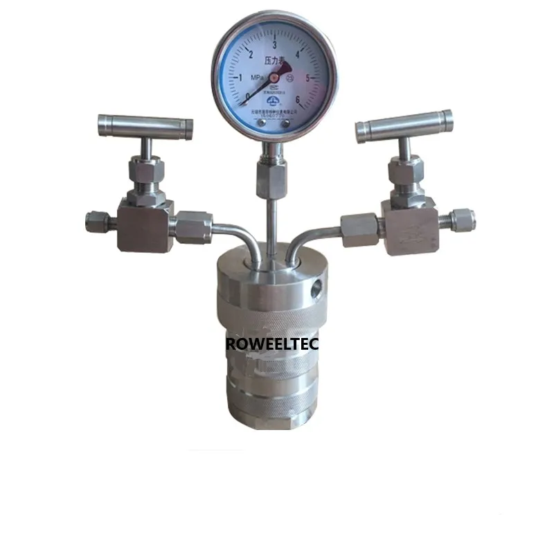 Автоклав с гидротермосинтезирующим реактором камерой из ПТФЭ 100 мл 6 МПа газовым