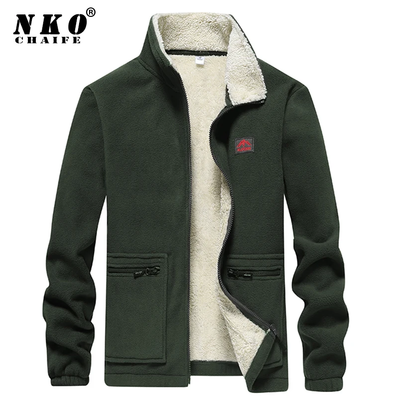 

CHAIFENKO 2021 New Winter Fleece Jacket Parka Coat Men Bomber Military Outwear Spring Casual Thick Warm Tactical Army Jacket Men
